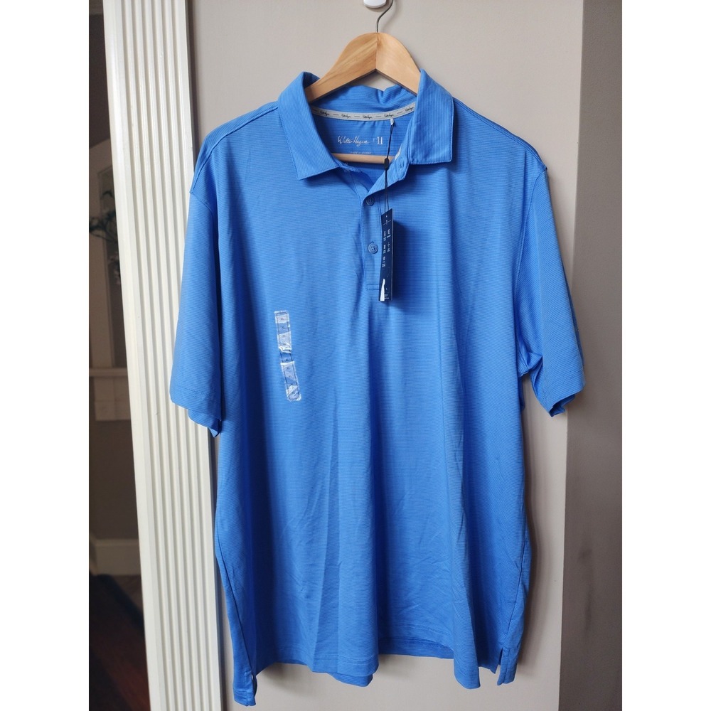 Golf Polo Walter Hagen Shirt Size XL NWT Mens New Blue Performance 11 UPF 30+ XL